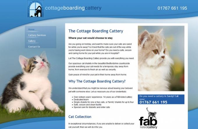 cottage boarding cattery