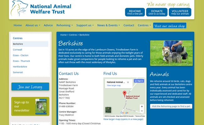 National Animal Welfare Trust, Great Shefford