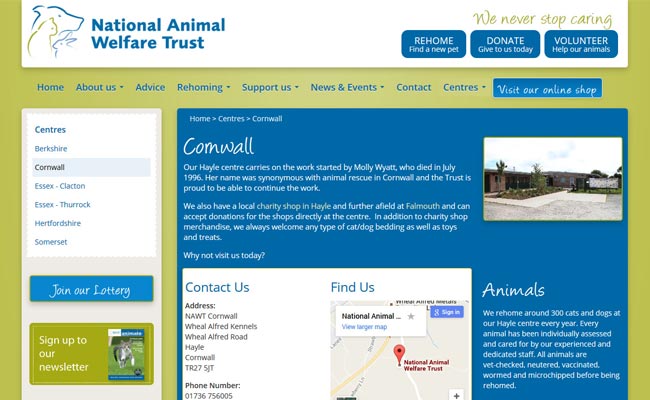 National Animal Welfare Trust - Hayle