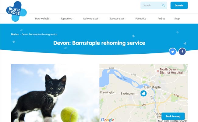 Blue Cross Rehoming Service - Barnstaple