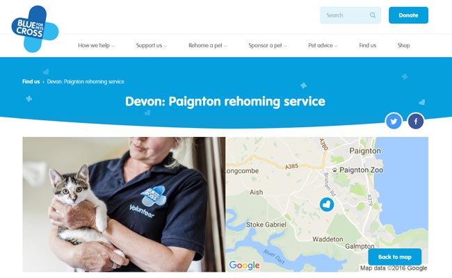 Blue Cross Rehoming Service - Paignton