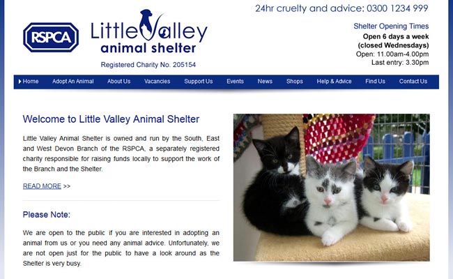 RSPCA Little Valley Animal Shelter - Exeter