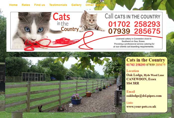 Country cats sales boarding cattery