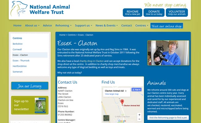 National Animal Welfare Trust - Clacton-on-Sea