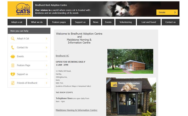Cats Protection Adoption Centre - Sittingbourne