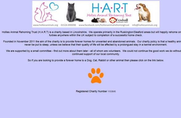 Hollies Animal Rehoming Trust - Sleaford