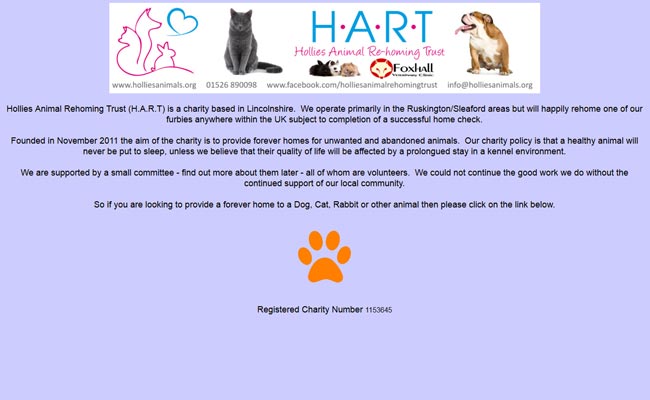 Hollies Animal Rehoming Trust - Sleaford