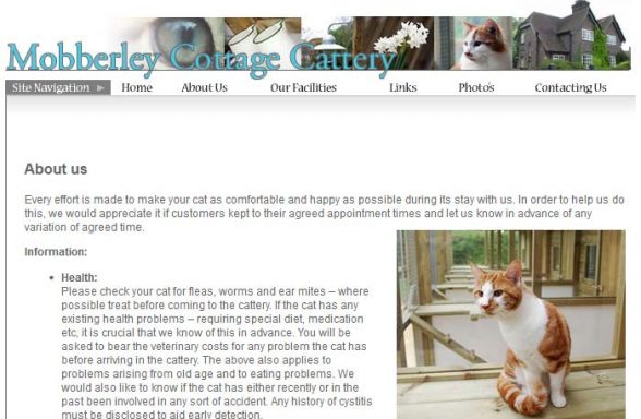 Mobberley Cottage Cattery