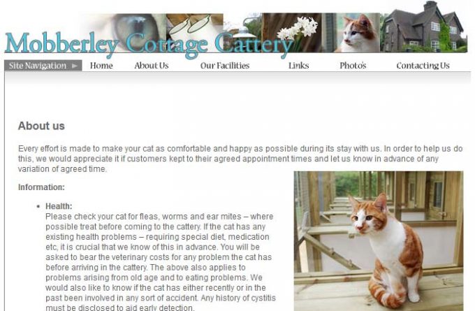 Mobberley Cottage Cattery