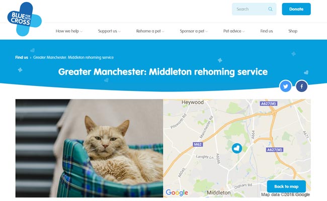 Blue Cross Rehoming Service - Middleton
