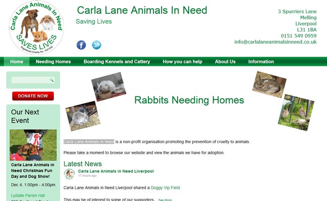 Carla Lane Animals In Need - Liverpool