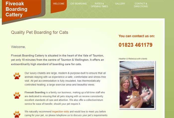 Fiveoak Boarding Cattery