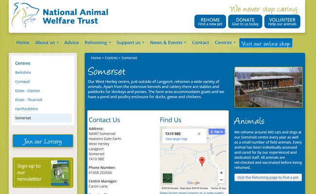 National Animal Welfare Trust - Langport