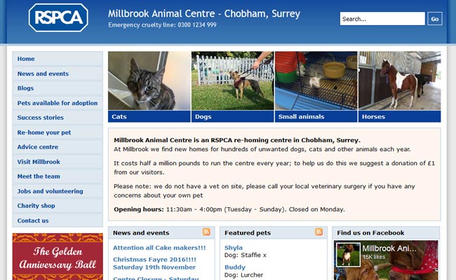 RSPCA Millbrook Animal Centre - Chobham