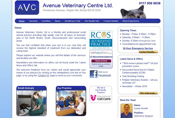 Avenue Veterinary Centre Ltd